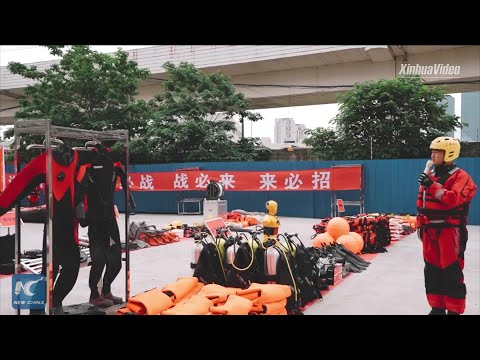 Robots, smart helmets aid flood rescue in Shanghai