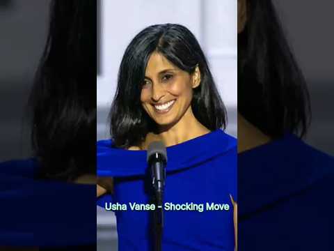 Usha Vance Shocking Move. The Surprising Power Of Love &amp; Partnership.