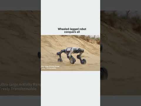 World&#039;s First Wheeled-Legged Quadruped Robot! LYNX M20 Conquers Extreme Terrains | #shorts