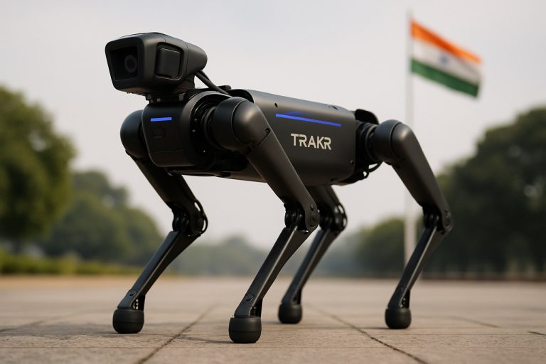 Revolucija robotskih pasa u Indiji: Upoznajte Trakr, AI-pokretan nadzorni pas koji će transformisati bezbednost 2025. godine